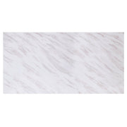 Zander - Dining Table - White Printed Faux Marble Top & Mirrored Silver - R&R Furniture Gallery (Fountain Valley, CA)