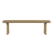 Indoor pine dining bench from Noble House featuring a sturdy wooden design and clean, natural finish for kitchen or dining room.