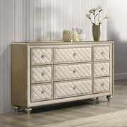 Lucienne - Dresser - Beige Velvet - R&R Furniture Gallery (Fountain Valley, CA)