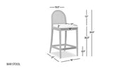 Panama - Curved Back Cane Counter Stool (Set of 2) - R&R Furniture Gallery (Fountain Valley, CA)