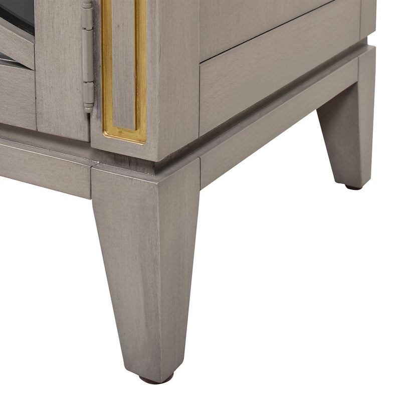 Dauphin - TV Stand Storage Display Console Table - Gray Cashmere - R&R Furniture Gallery (Fountain Valley, CA)