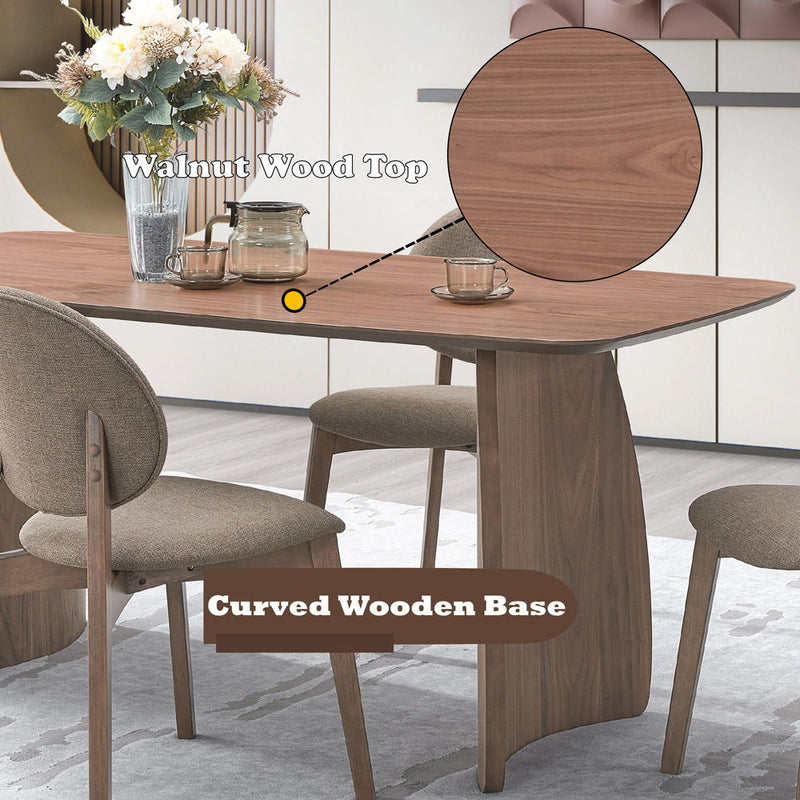 Hadasa - Dining Table - Walnut - R&R Furniture Gallery (Fountain Valley, CA)
