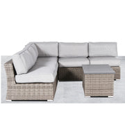 Wicker Sectional Sofa With Cushions And Table - R&R Furniture Gallery (Fountain Valley, CA)