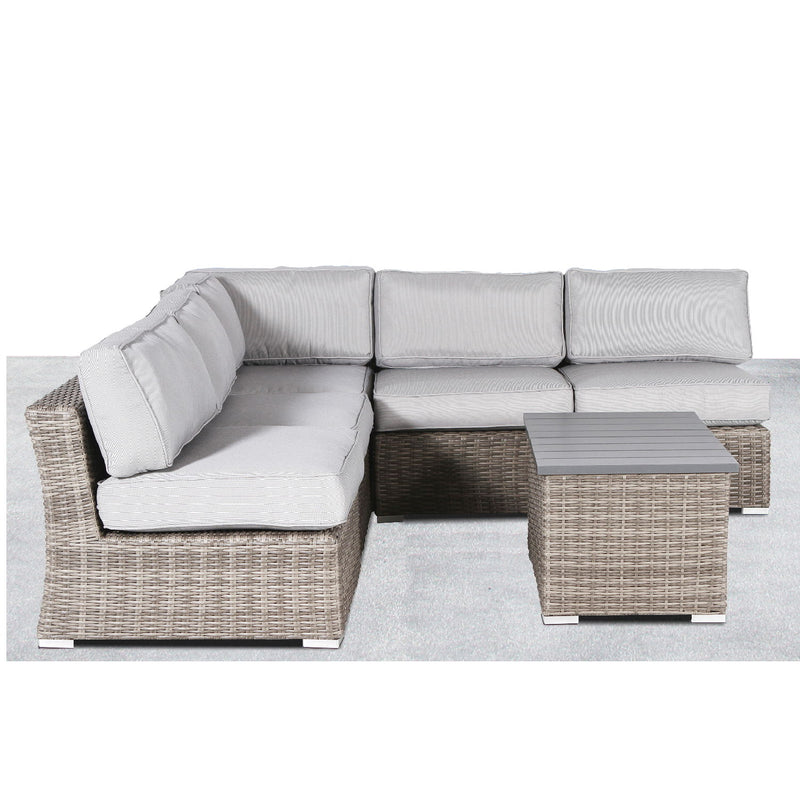 Wicker Sectional Sofa With Cushions And Table - R&R Furniture Gallery (Fountain Valley, CA)