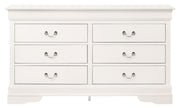Elegant Louis Phillipe traditional dresser by Glory Furniture with detailed wood finish and classic design.