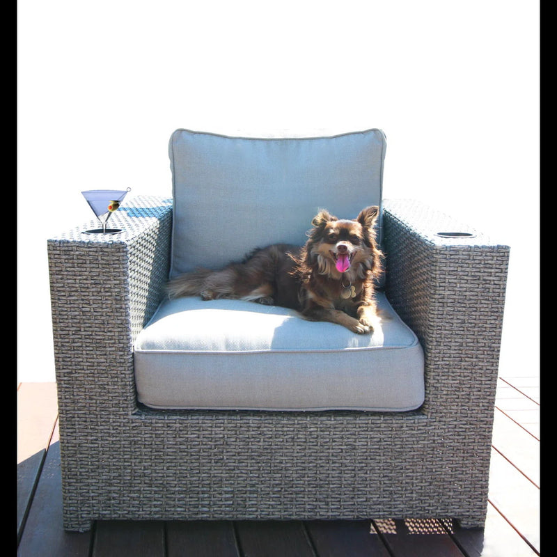 Outdoor Elegance Conversation Set With Fire Pit - R&R Furniture Gallery (Fountain Valley, CA)