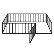 Metal Floor Bed Frame With Fence And Door - R&R Furniture Gallery (Fountain Valley, CA)
