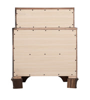 Glory Furniture LaVita cappuccino accent nightstand with a single drawer and open shelf, modern bedroom storage furniture.