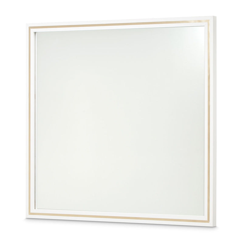 Palm Gate - Wall Mirror - Cloud White - R&R Furniture Gallery (Fountain Valley, CA)