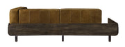 Blanca - Sofa - Chestnut Top Grain Leather & Rustic Oak - R&R Furniture Gallery (Fountain Valley, CA)