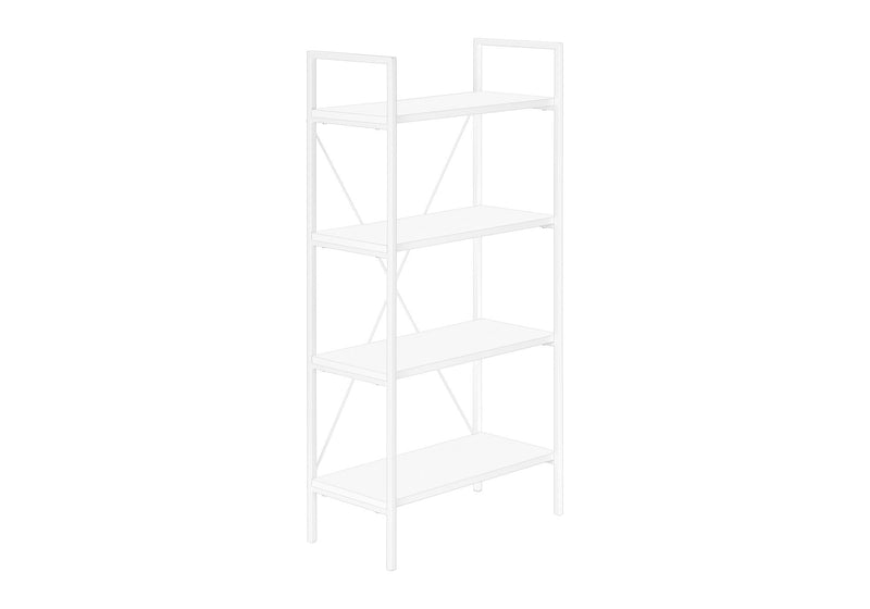 Bookshelf, Bookcase, 4 Tier, Office, Bedroom, Contemporary, Modern - R&R Furniture Gallery (Fountain Valley, CA)