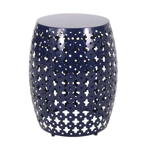 Modern metal end table by Noble House featuring a large, sleek design suitable for living room decor.