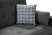 William - Sleeper Sofa With 2 USB Charging Ports And 4 Accent Pillows - Gray - R&R Furniture Gallery (Fountain Valley, CA)