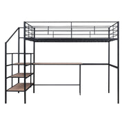 Loft Bed With Desk And Lateral Storage Ladder - R&R Furniture Gallery (Fountain Valley, CA)