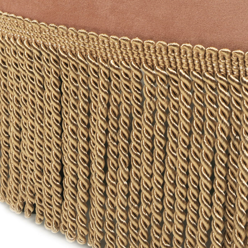 Yolanda - Round Upholstered Accent Ottoman - R&R Furniture Gallery (Fountain Valley, CA)