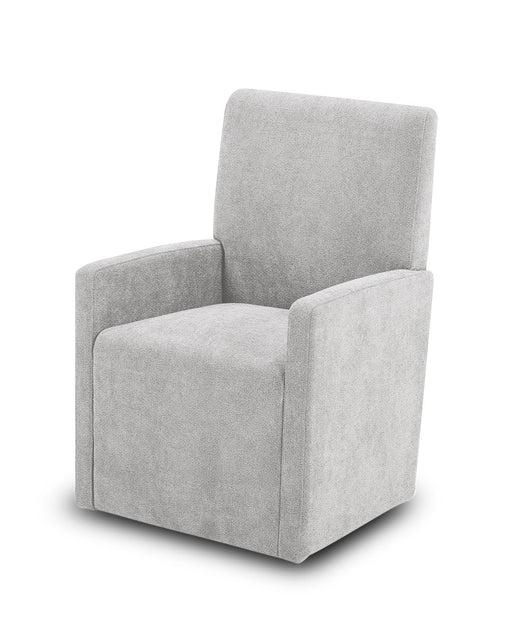 Escape - Dining Upholstered Caster Chair - Mirage Mist - R&R Furniture Gallery (Fountain Valley, CA)