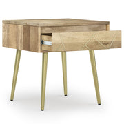 Jager - Side Table - Natural - R&R Furniture Gallery (Fountain Valley, CA)