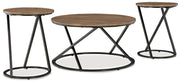 Cassbryn - Occasional Table Set (Set of 3) - Brown / Black - R&R Furniture Gallery (Fountain Valley, CA)