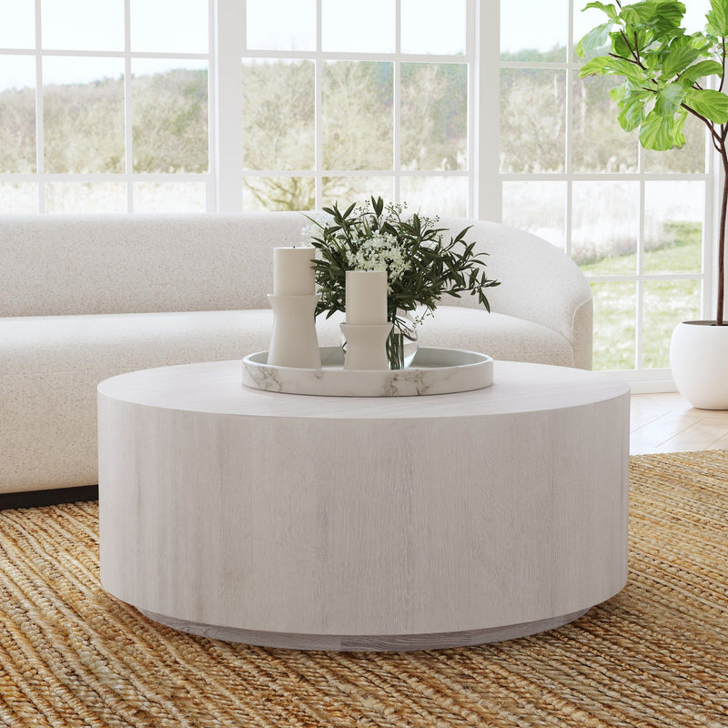 Layne - Round Coffee Table With Casters - R&R Furniture Gallery (Fountain Valley, CA)
