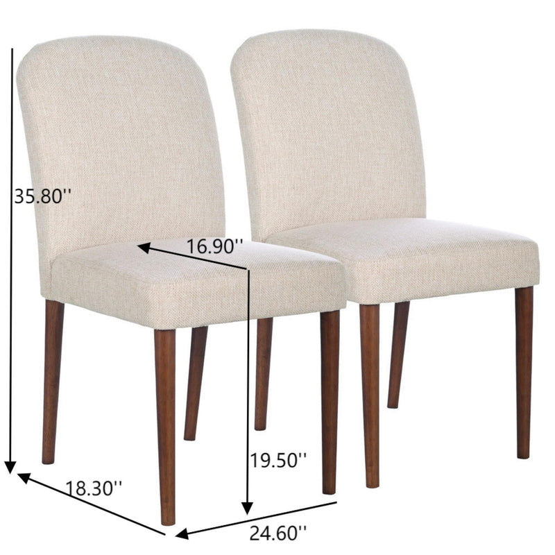 Capri - Dining Chair (Set of 2) - Beige - R&R Furniture Gallery (Fountain Valley, CA)