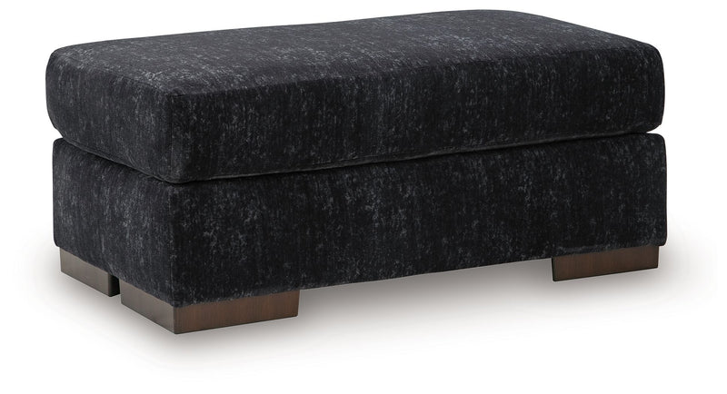 Whitmore Manor - Ottoman - Black Pearl - R&R Furniture Gallery (Fountain Valley, CA)