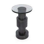 Callen - Round Accent Table - Antique Nickel - R&R Furniture Gallery (Fountain Valley, CA)