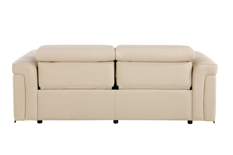 1126 - Top Grain Power Reclining Italian Leather Sofa - R&R Furniture Gallery (Fountain Valley, CA)