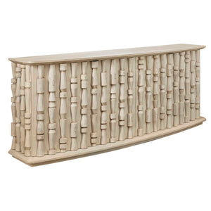 Spindle - 4 Door Cabinet - Woodtone