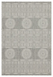 Sunshine - 5'3" X 7'3" Indoor, Outdoor Area Rug Polypropylene - Silver - R&R Furniture Gallery (Fountain Valley, CA)