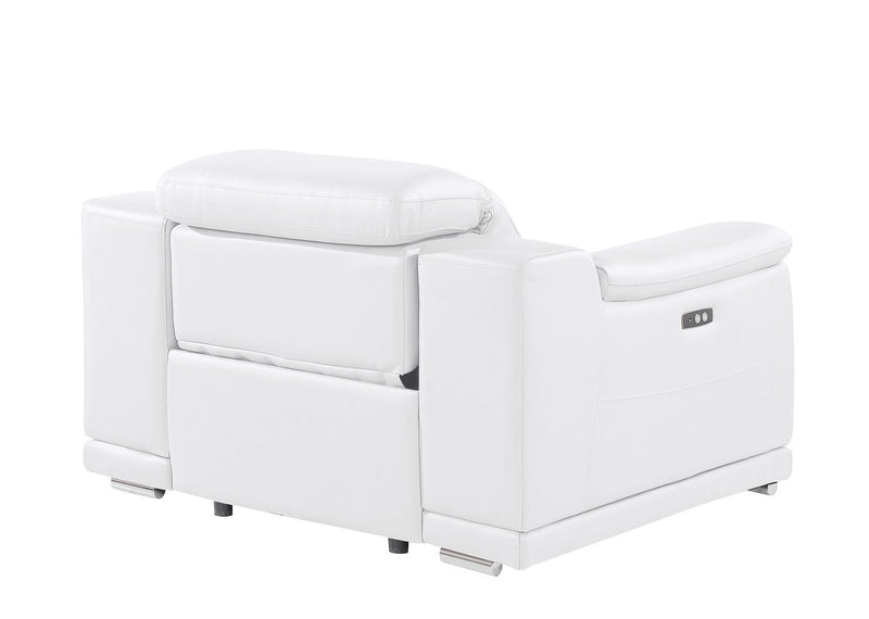2679 - Power Reclining Chair With Power Headrest In Genuine Leather - Beige