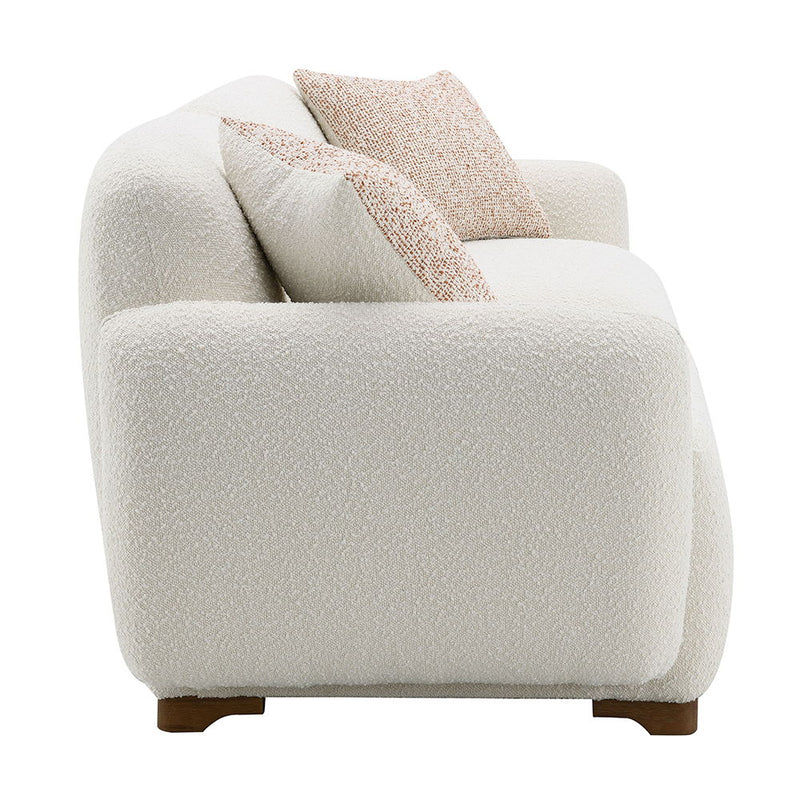 Darius - Sofa With 2 Pillows - Beige Boucle - R&R Furniture Gallery (Fountain Valley, CA)