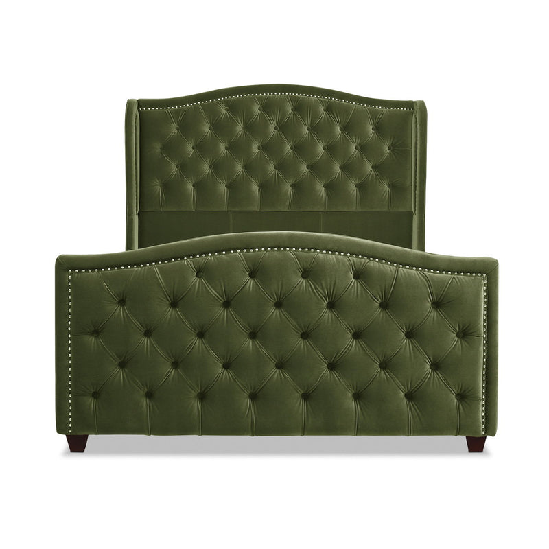 Marcella - Upholstered Shelter Headboard Bed Set - R&R Furniture Gallery (Fountain Valley, CA)
