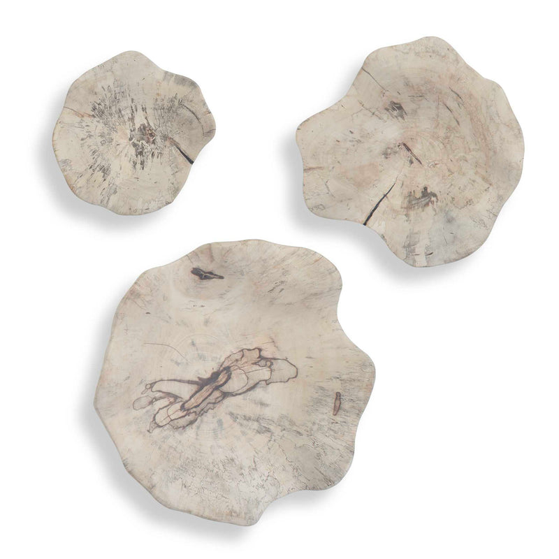 Uttermost Teo wall decor set of 3 with modern geometric designs, ideal for contemporary home wall decoration.