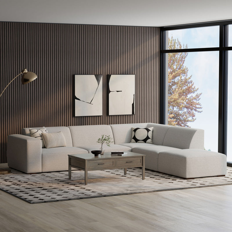 Rex - Handcrafted Sectional Sofa And Ottoman - R&R Furniture Gallery (Fountain Valley, CA)