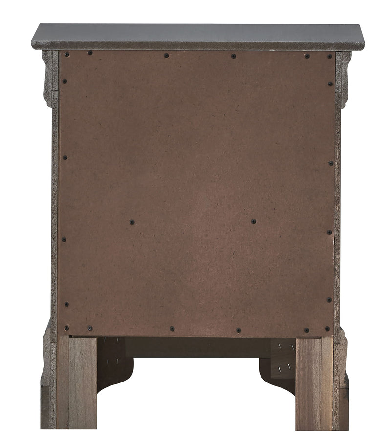 Glory Furniture Verona accent nightstand with a sleek wooden finish and single drawer, ideal for bedroom decor.