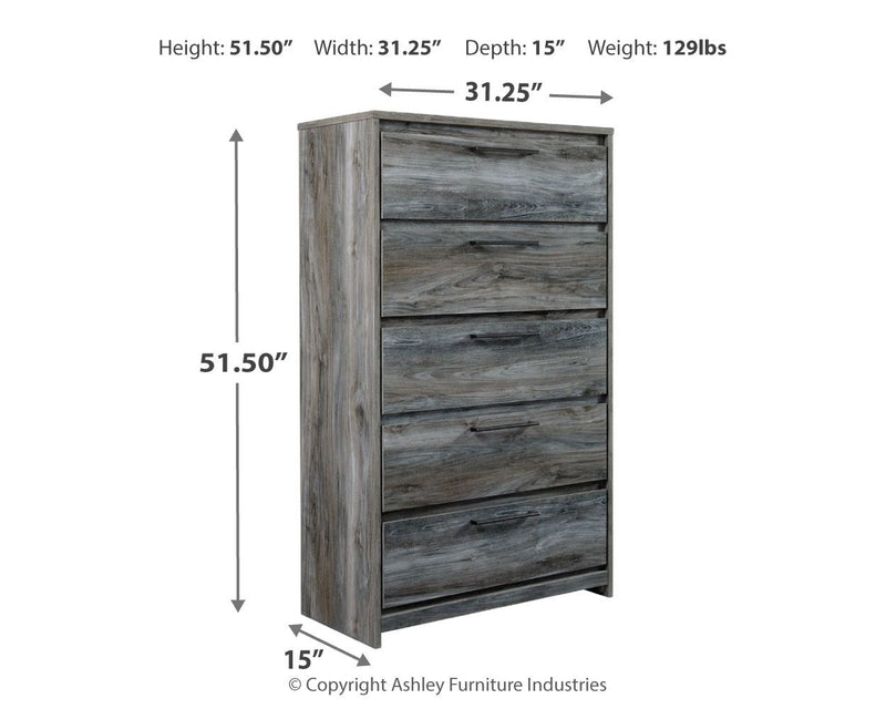 Baystorm - Five Drawer Chest - R&R Furniture Gallery (Fountain Valley, CA)