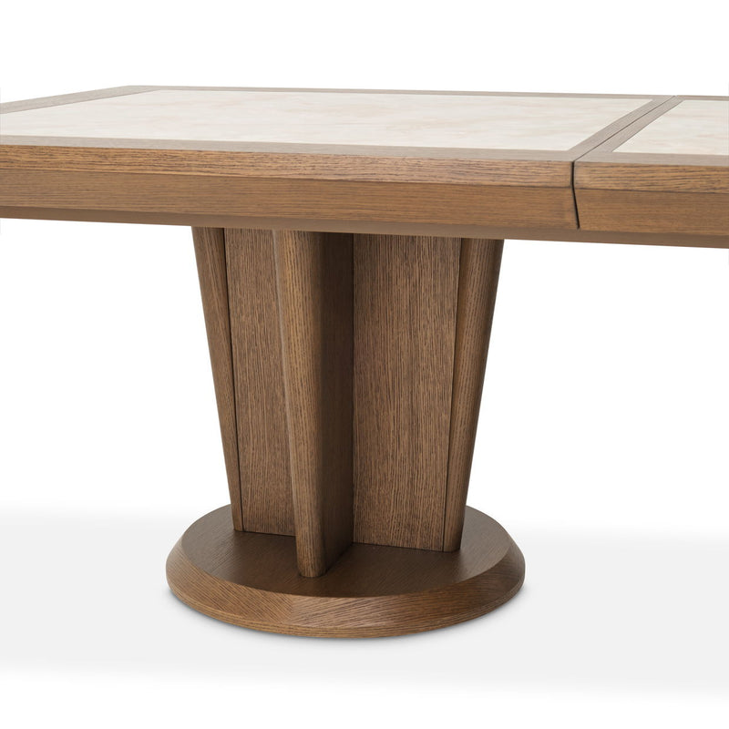 Portrait - Wide Rectangular Dining Table - Sienna Brown - R&R Furniture Gallery (Fountain Valley, CA)