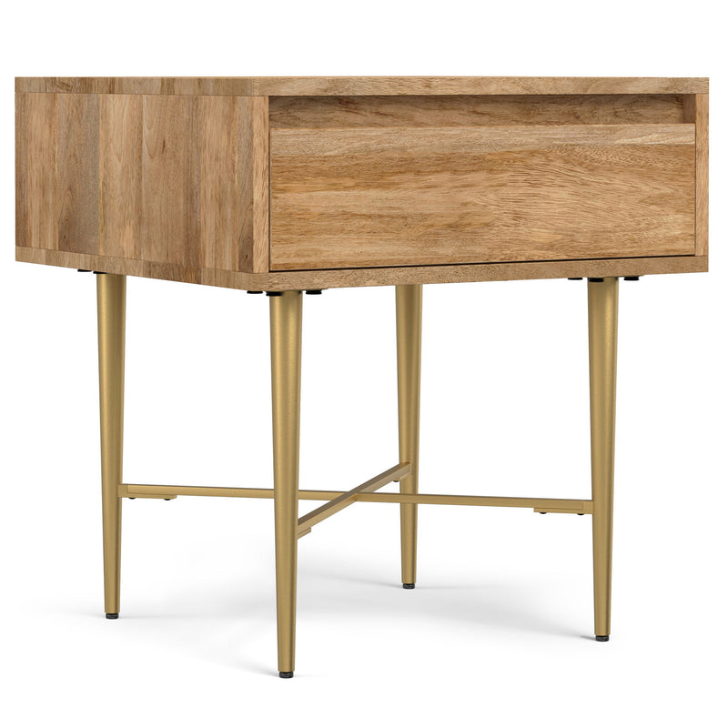 Fallon - End Table With Drawer - Natural - R&R Furniture Gallery (Fountain Valley, CA)