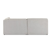 Yvette - 3-Piece Performance Boucle L-Sectional - Warm Gray - R&R Furniture Gallery (Fountain Valley, CA)
