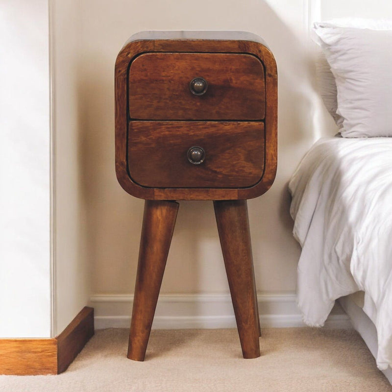 Curved Nightstand, - R&R Furniture Gallery (Fountain Valley, CA)