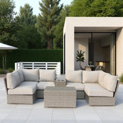 Stylish Modular Wicker Patio Seating Group - R&R Furniture Gallery (Fountain Valley, CA)
