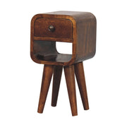 Mini California Curved Nightstand Wth Lower Slot - R&R Furniture Gallery (Fountain Valley, CA)