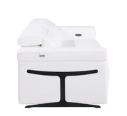 1126 - Top Grain Power Reclining Italian Leather Loveseat - R&R Furniture Gallery (Fountain Valley, CA)
