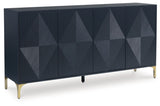 Loirwick - Accent Cabinet - Dark Blue - R&R Furniture Gallery (Fountain Valley, CA)