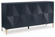 Loirwick - Accent Cabinet - Dark Blue - R&R Furniture Gallery (Fountain Valley, CA)
