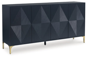 Loirwick - Accent Cabinet - Dark Blue - R&R Furniture Gallery (Fountain Valley, CA)