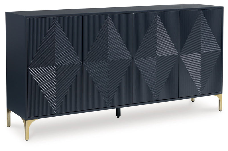 Loirwick - Accent Cabinet - Dark Blue - R&R Furniture Gallery (Fountain Valley, CA)