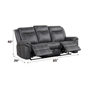 Zubaida - Sofa w/USB Dock & Console(Motion) - R&R Furniture Gallery (Fountain Valley, CA)