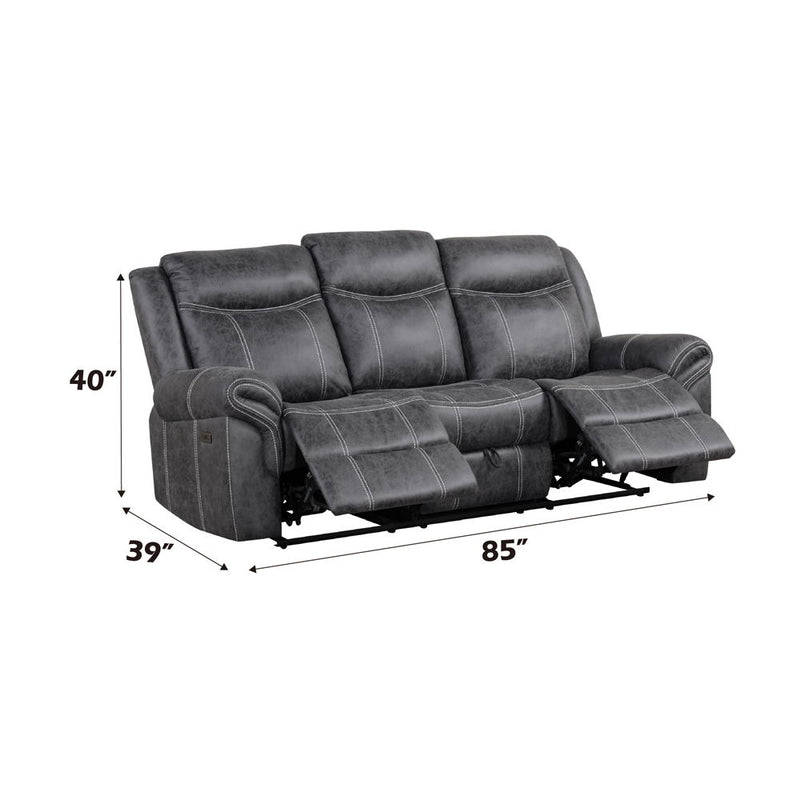 Zubaida - Sofa w/USB Dock & Console(Motion) - R&R Furniture Gallery (Fountain Valley, CA)