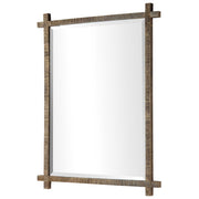 Uttermost Abanu ribbed dressing vanity mirror with a sleek, modern design and a rectangular shape for elegant bedroom decor.